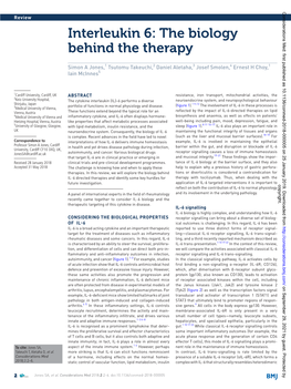 Interleukin 6: the Biology Behind the Therapy