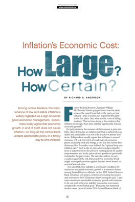 Inflation's Economic Cost