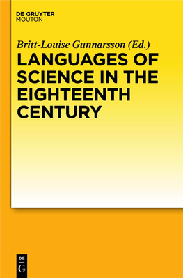 Science and Natural Language in the Eighteenth Century: Buffon and Linnaeus
