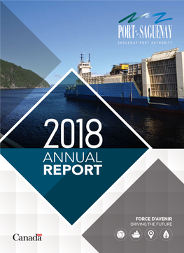 ANNUAL REPORT 6600 Quai-Marcel-Dionne Road La Baie (Quebec) G7B 3N9 CANADA