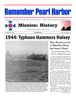 Typhoon Hammers Halsey