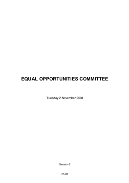 Equal Opportunities Committee