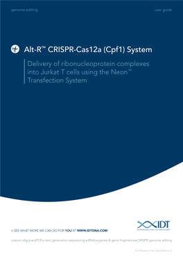 Alt-R® CRISPR-Cas12a (Cpf1)