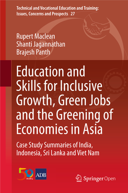Education and Skills for Inclusive Growth, Green Jobs