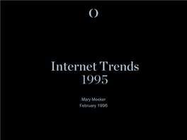 Internet Trends 1995