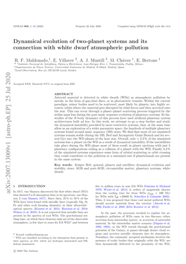 Dynamical Evolution of Two-Planet Systems and Its Connection with White Dwarf Atmospheric Pollution