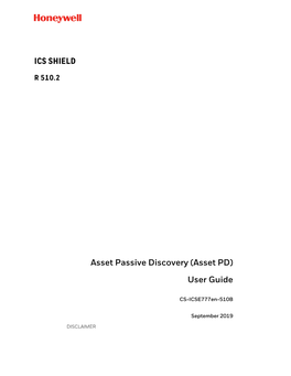 Passive Asset Discovery User Guide