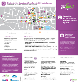 Travelling to Foresterhill Health Campus by Bus Leaflet