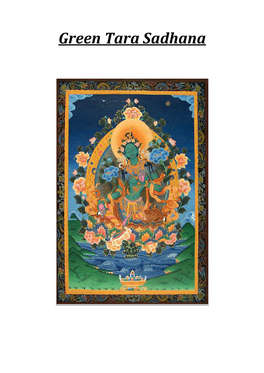 Green Tara Sadhana