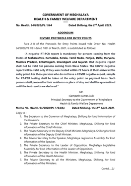 Revised Protocols for Entry Points