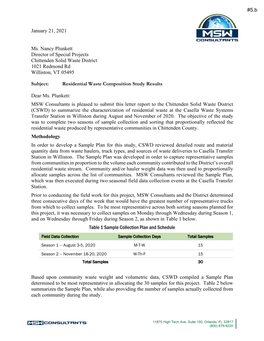 5.B 2020 Residential Waste Composition Final Report