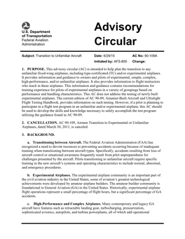 Advisory Circular 90-109A