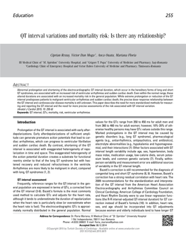 QT Interval Variations and Mortality Risk: Is There Any Relationship?