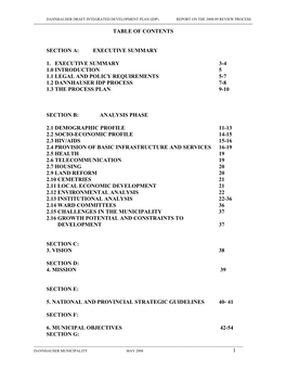 Table of Contents