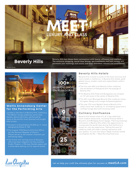 Beverly Hills Fact Sheet