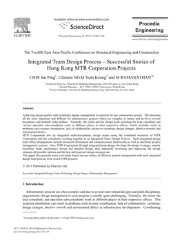 Successful Stories of Hong Kong MTR Corporation Projects