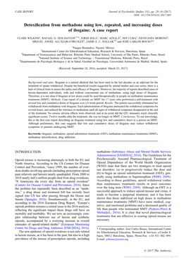 Detoxification from Methadone Using Low, Repeated, and Increasing