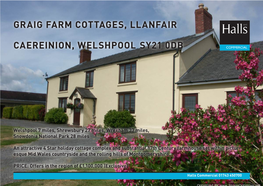 Graig Farm Cottages, Llanfair Caereinion, Welshpool Sy21