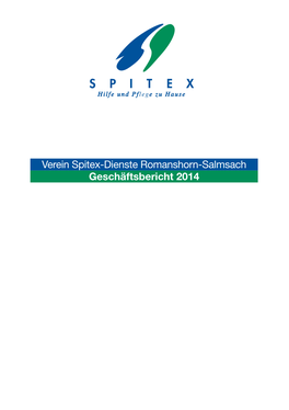 Verein Spitex-Dienste Romanshorn-Salmsach Geschäftsbericht 2014