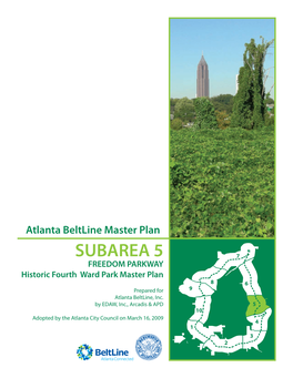 Subarea 5: Park Master Plan – Historic Fourth Ward