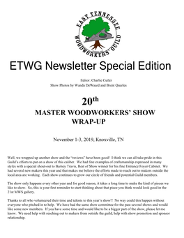 Master Woodworkers' Show Wrap-Up