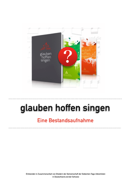 Glauben, Hoffen, Singen – Eine Bestandsaufnahme