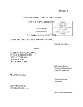 [Publish] in the United States Court of Appeals for The