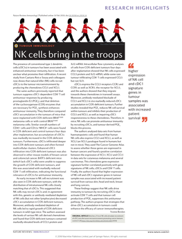 Tumour Immunology: NK Cells Bring in the Troops