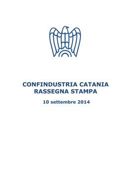 Confindustria Catania Rassegna Stampa
