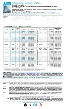 Affordable Housing for Rent