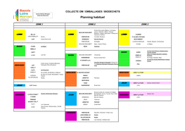 Planning Habituel