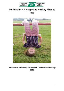 Torfaen Play Sufficiency Assessment - Summary of Findings 2019