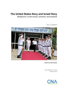 The United States Navy and Israeli Navy Background, Current Issues, Scenarios, and Prospects
