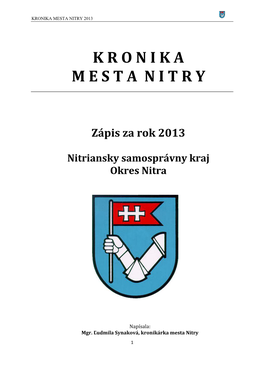 Kronika Mesta Nitry 2013