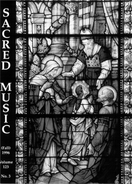 Sacred Music Volume 123 Number 3