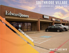 SOUTHRIDGE VILLAGE 2434 S Interstate 35 E |Denton, TX 76205