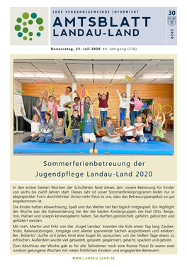 Amtsblatt 2020 Landau-Land