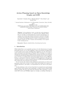 Action Planning Based on Open Knowledge Graphs and LOD