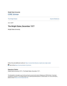 The Wright Stater, December 1977