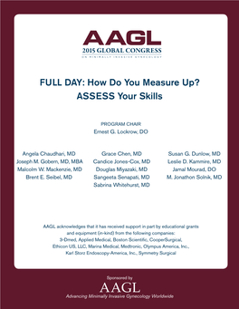 FULL DAY: How Do You Measure Up? ASSESS Your Skills