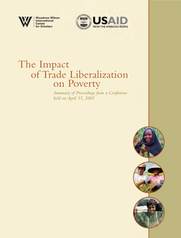 The Impact of Trade Liberalization on Poverty Summary of Proceedings from a Conference Held on April 15, 2005