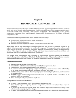 Transportation Facilities