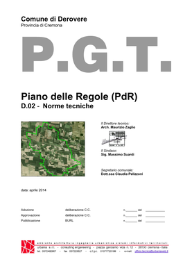 Piano Delle Regole (Pdr) D.02 - Norme Tecniche