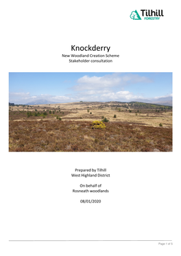 Stakeholder Consultation – Knockderry