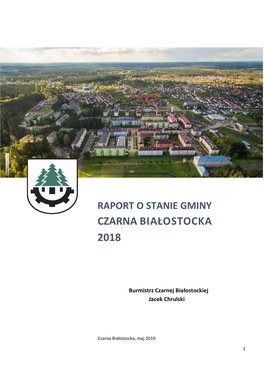 Raport O Stanie Gminy Czarna Białostocka 2018