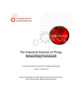 Industrial Internet of Things Networking Framework