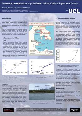 Precursors to Eruptions at Large Calderas: Rabaul Caldera, Papua New Guinea