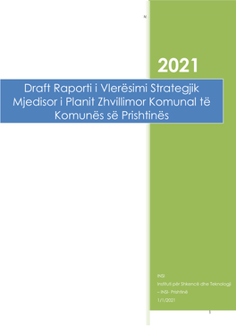 Draft Raporti I Vlerësimi Strategjik Mjedisor I Planit Zhvillimor Komunal Të Komunës Së Prishtinës