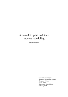 A Complete Guide to Linux Process Scheduling