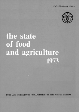 The State of Food and Agriculture, 1973